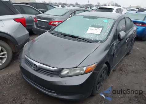 2012 Honda Civic Lx z USA, uszkodzony, nr VIN 2HGFB2F59CH330840
